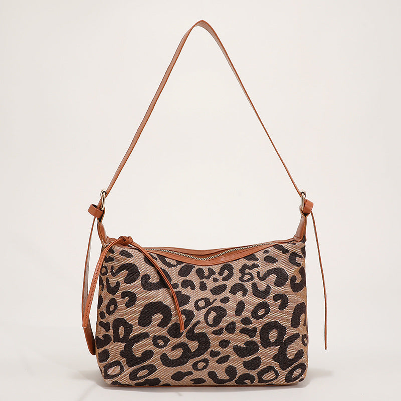 Wholesale Canvas Leopard Shoulder Bag