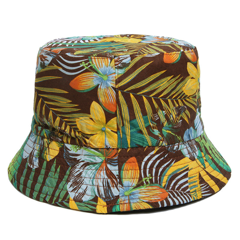 Wholesale Polyester Printed Wide Brim Bucket Hat