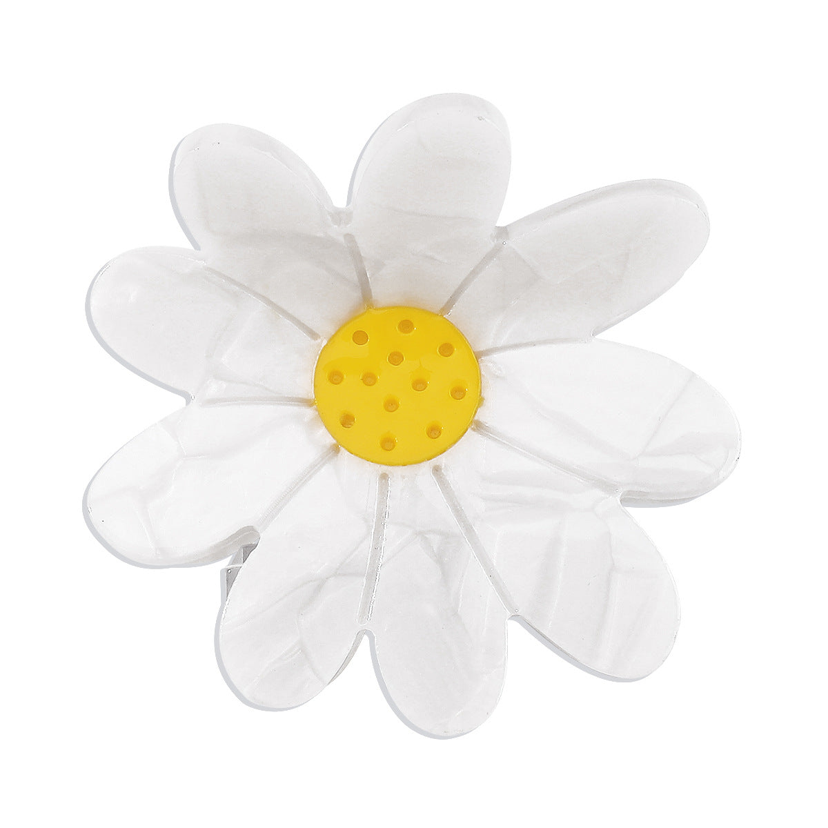Pinzas para el cabello de flor de margarita pequeña de resina al por mayor