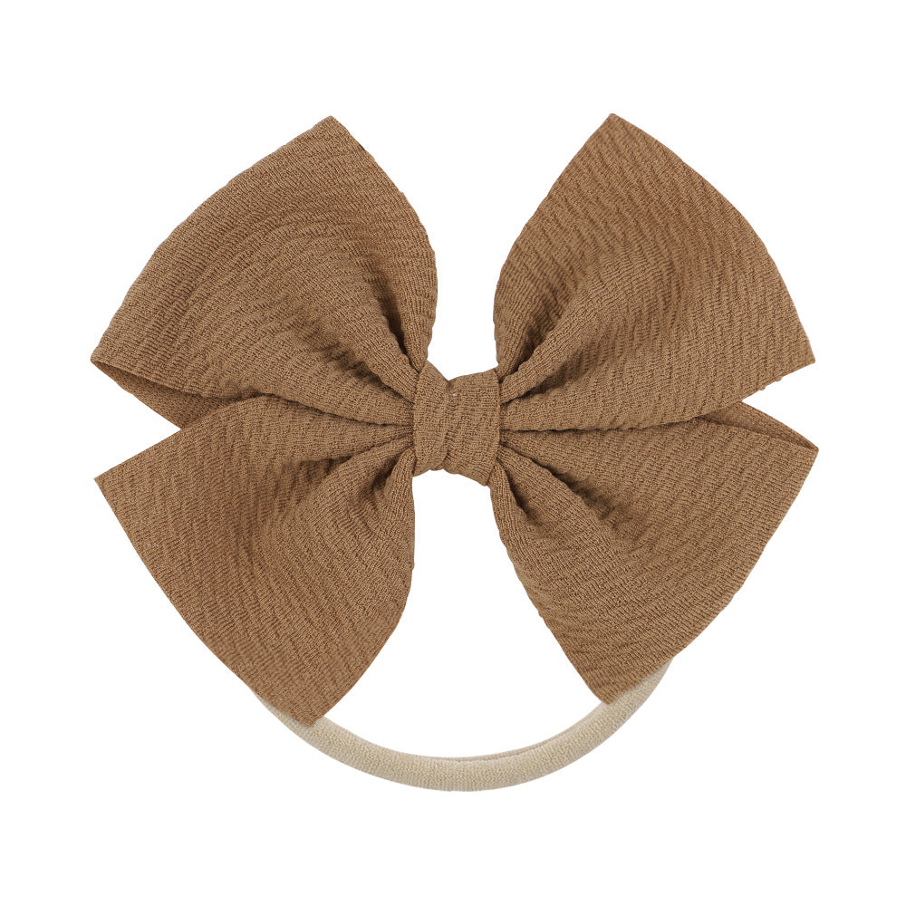 Wholesale Kids Bow Fabric Hair Scrunchies Baby Supplies