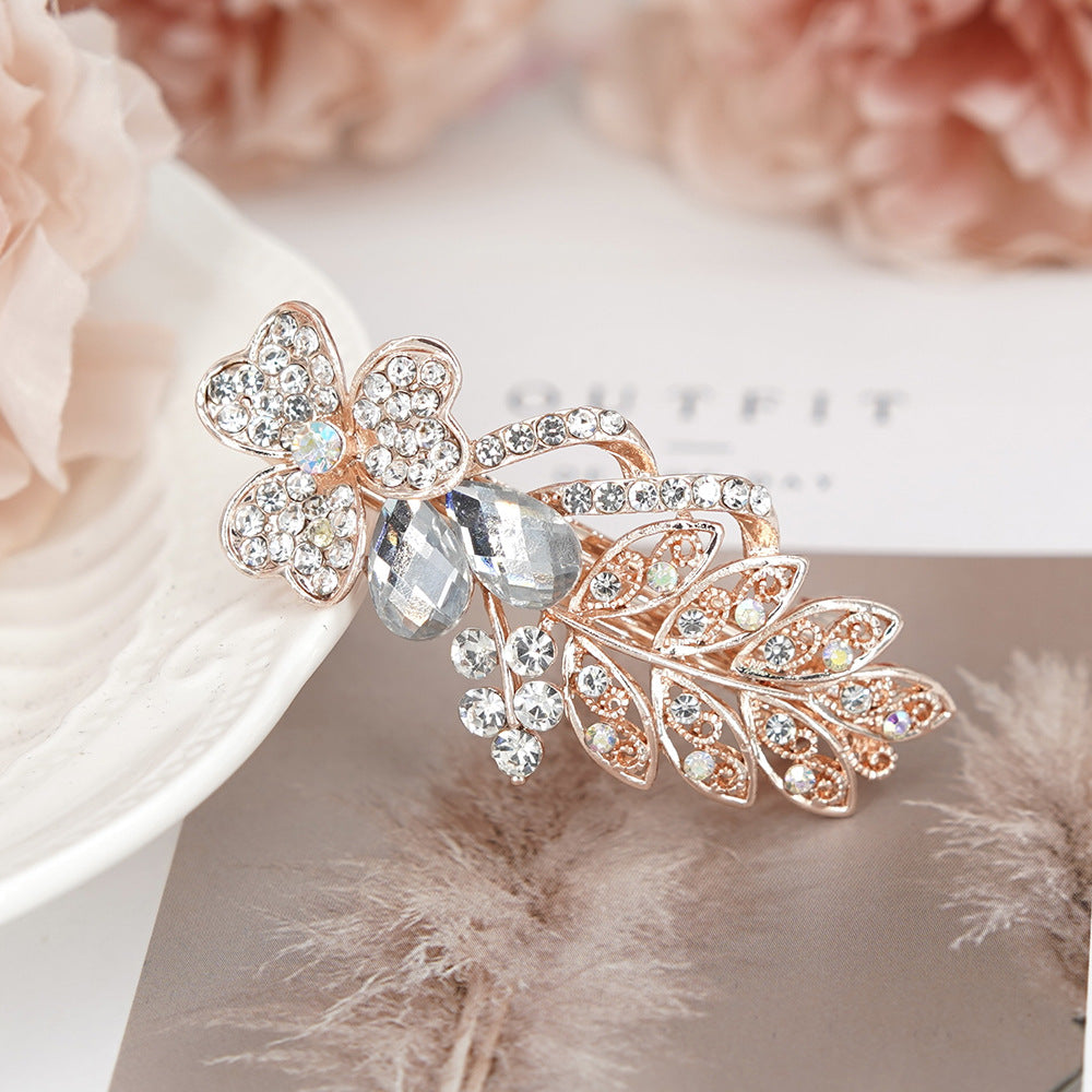 Wholesale Hollow Floating Leaf Spring Alloy Hair Clips