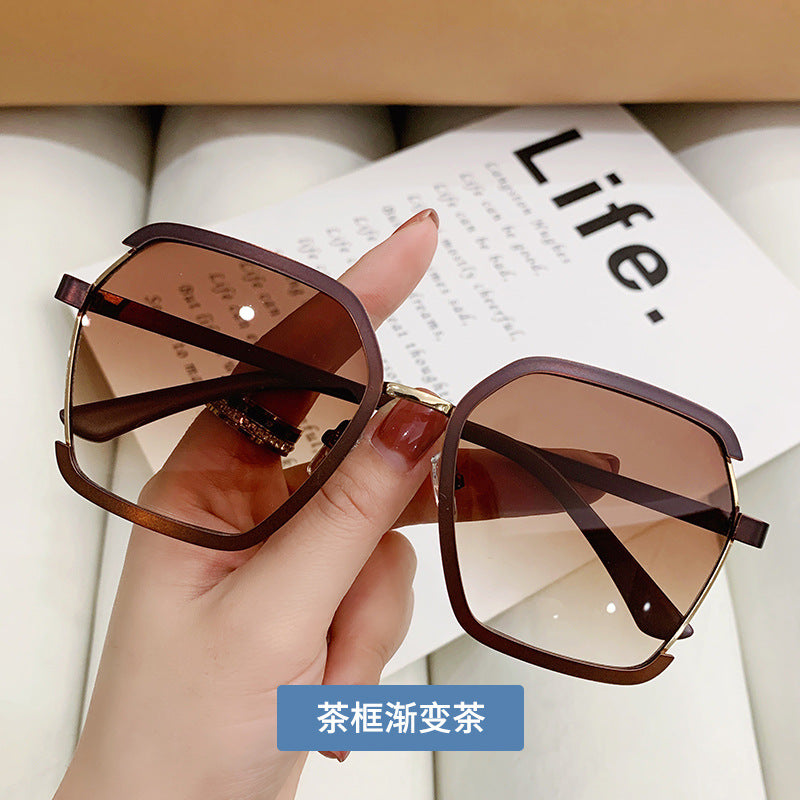Wholesale PC Metal Half Rim Sunglasses