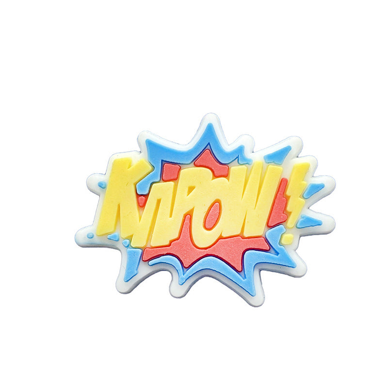 Wholesale 100PCS Cartoon DIY Silicone Shoe Buckle