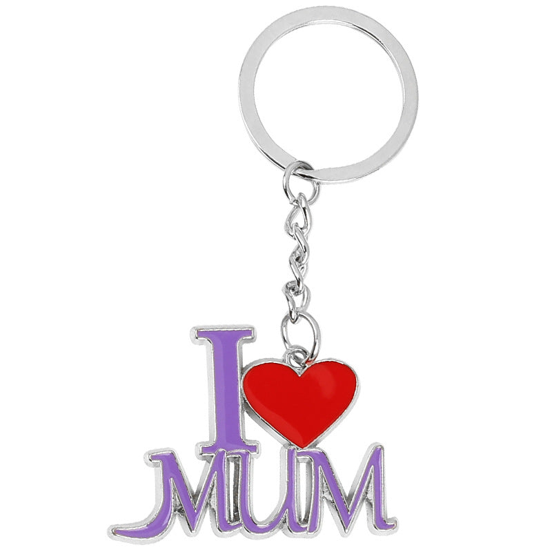 Wholesale Mother's Day Father's Day Alloy Keychains