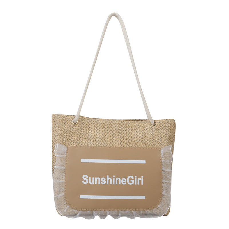 Bolsos de hombro tejidos de paja al por mayor