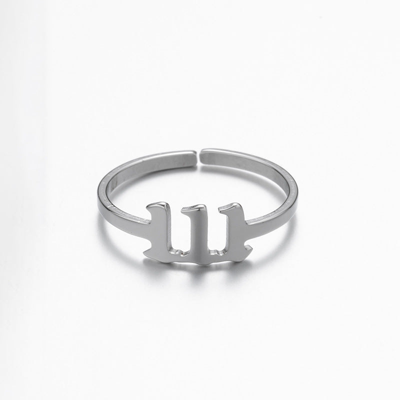 Wholesale Digital Stainless Steel Adjustable Rings