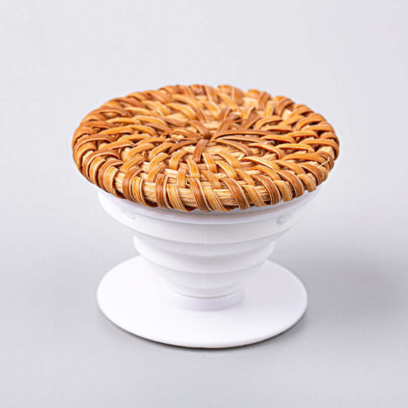 Wholesale Natural Rattan Woven Mobile Phone Holders