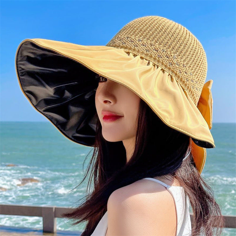 Wholesale Foldable Large Brim Cotton Bucket Hat