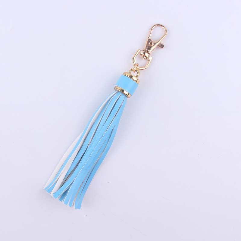 Venta al por mayor Accesorios de llavero de cuero PU