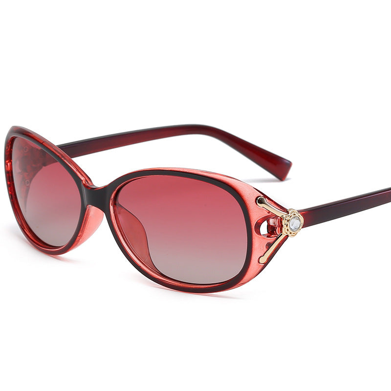 Wholesale Small Frame Diamond UV Protection PC Sunglasses