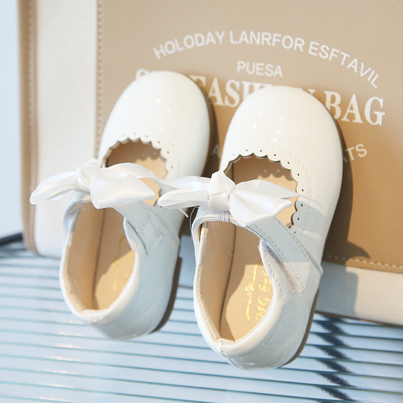 Wholesale Baby Bow Leather Shoes
