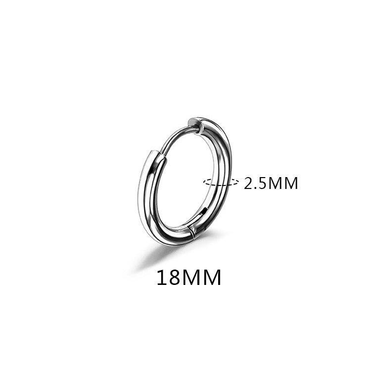 Wholesale Stainless Steel Solid Simple Earrings