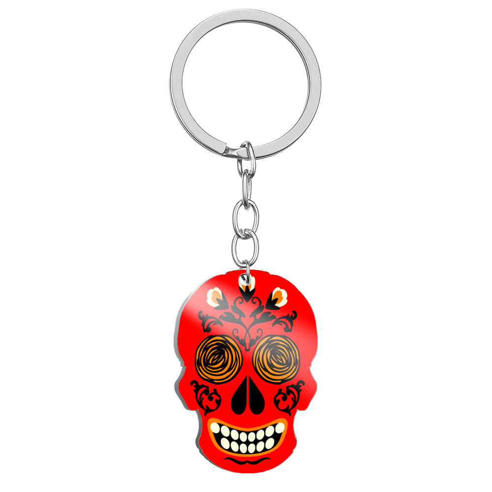 Wholesale Stainless Steel Skull Keychain