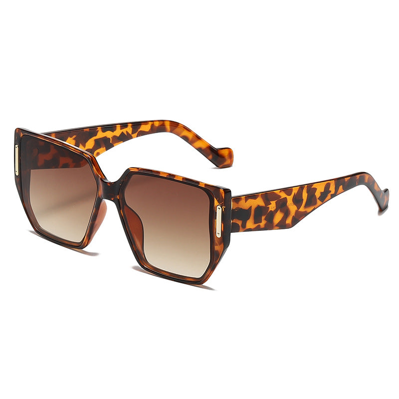 Venta al por mayor PC Gafas de sol resistentes a los rayos UV de marco grande para hombres y mujeres