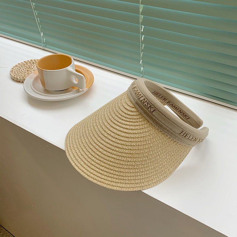 Wholesale Straw Beach Sunscreen Empty Hat