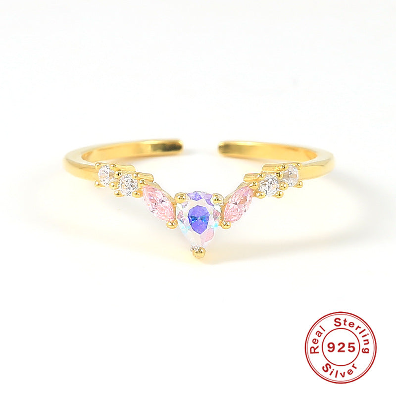 Wholesale Sterling Silver Heart Flower Rings