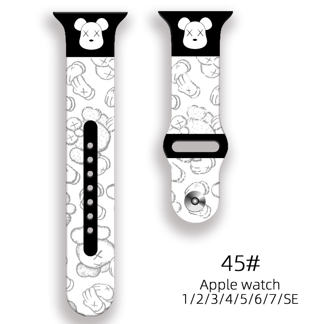 Wholesale Personalized Printed Silicone Watch Strap Watch Band