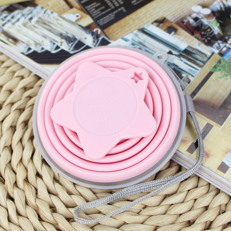 Wholesale Portable Folding Food Grade Silicone Travel Water Cup