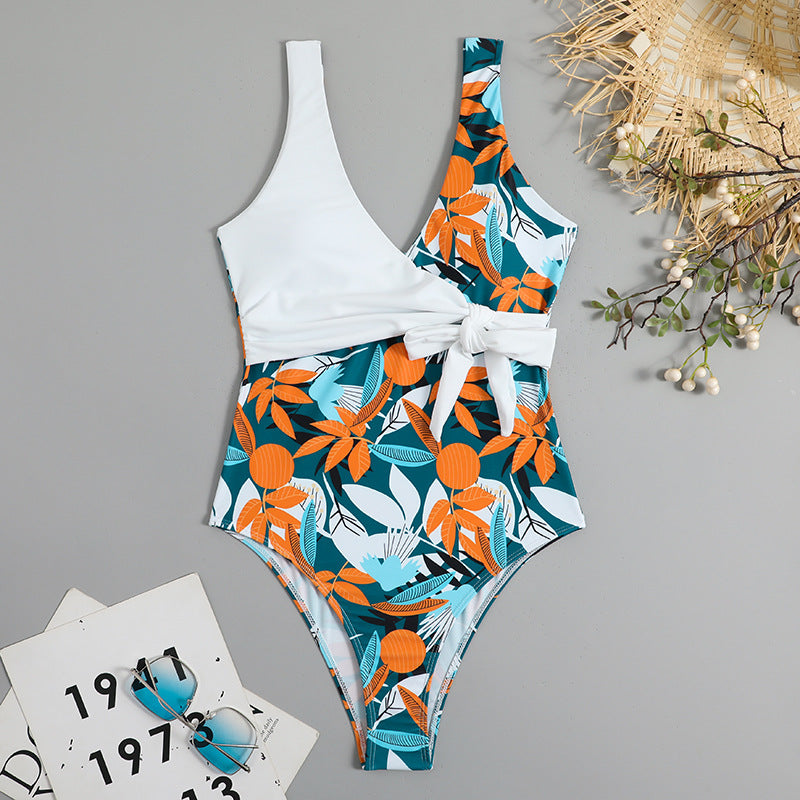Wholesale Printing One Piece Polyester Swimwear