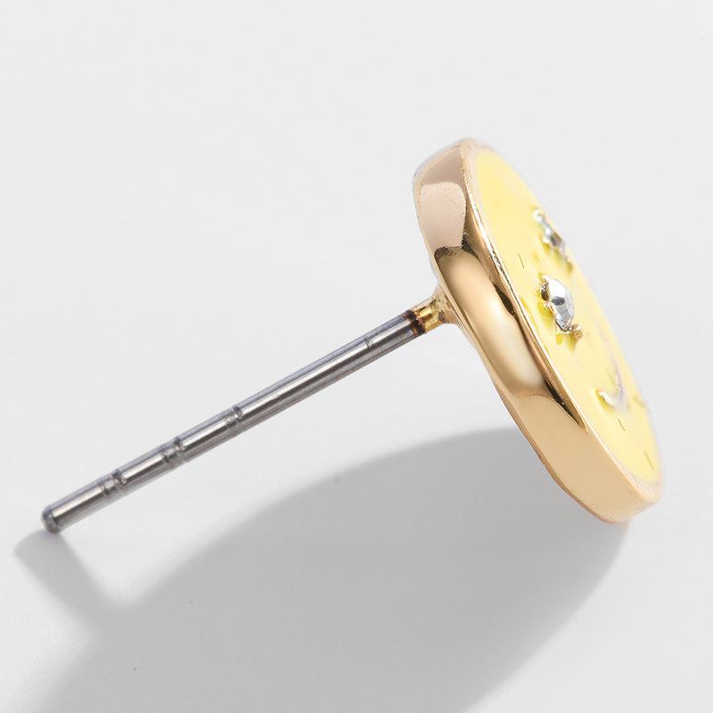 Pendientes De Cobre De Esmalte De Goteo De Aceite al por mayor