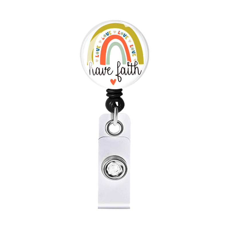 Wholesale Acrylic Rainbow Telescopic Keychain