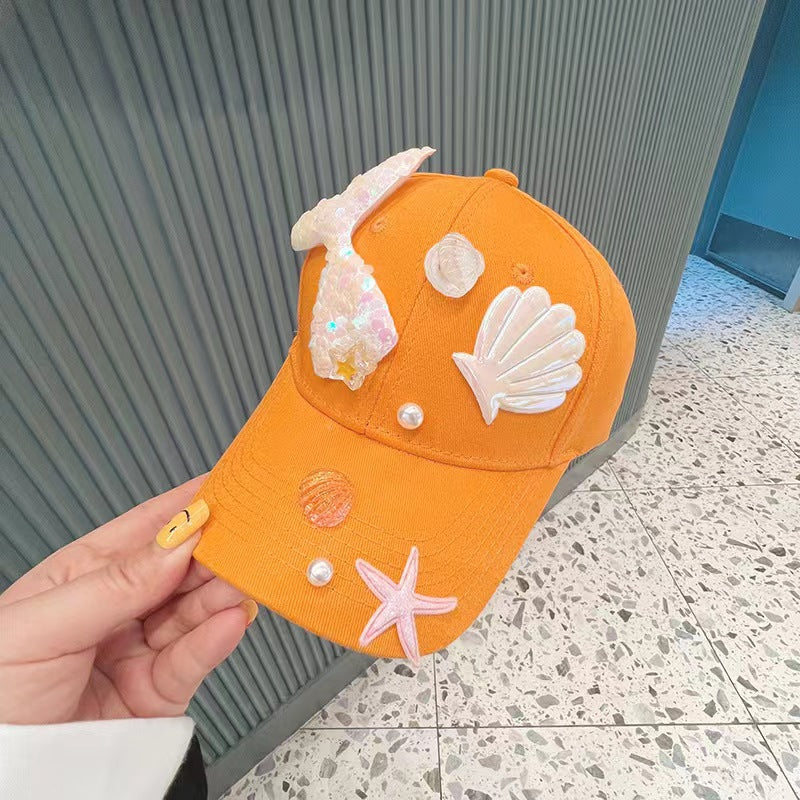 Wholesale Kids Cotton Mermaid Tail Baseball Cap