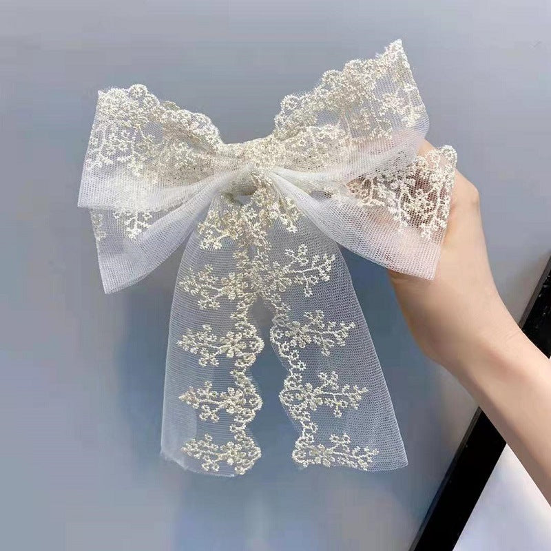 Wholesale Vintage Lace Ribbon Bow Hair Clips