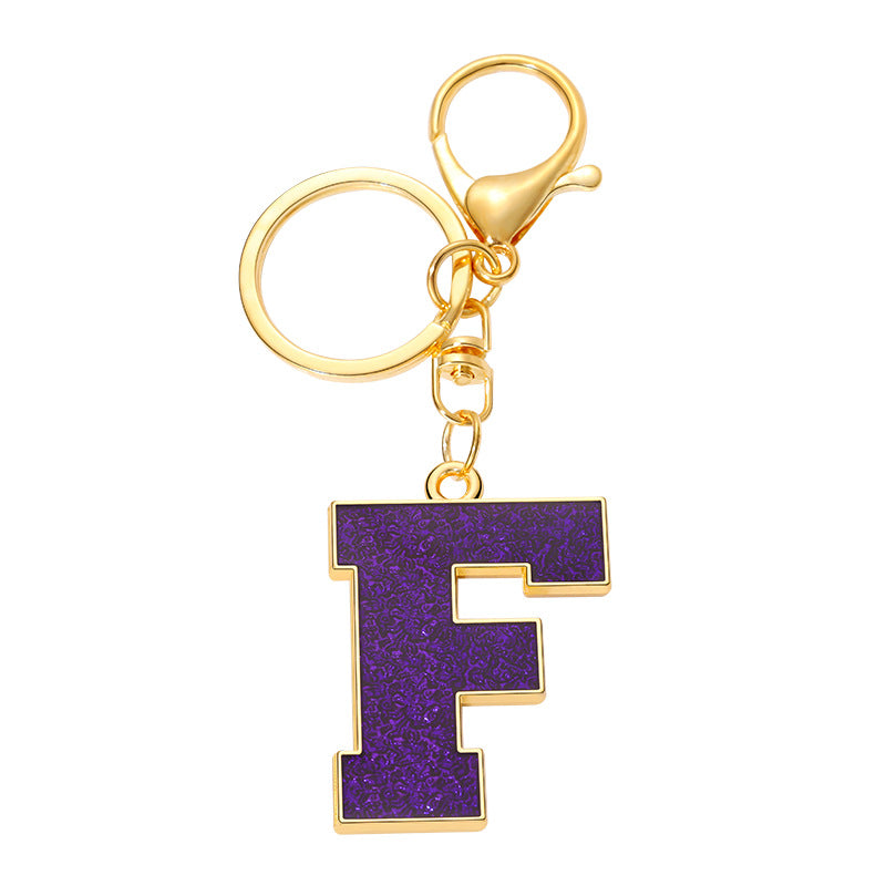 Wholesale Creative Alloy Jewelry 26 English Alphabet Keychain