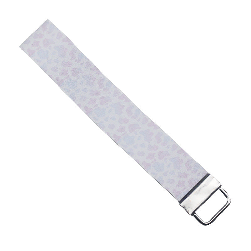 Venta al por mayor Llavero de cordón de cuero PU