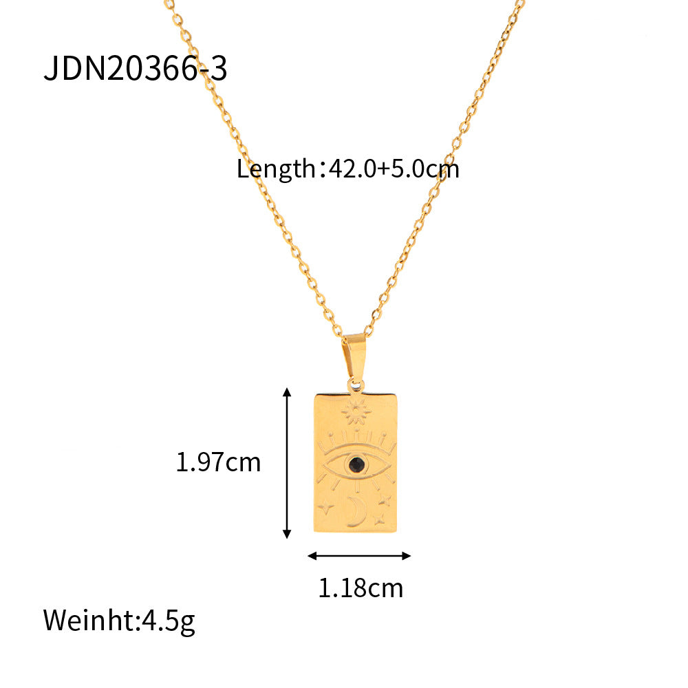 Wholesale Stainless Steel Gold Plated Coin Medal Necklace