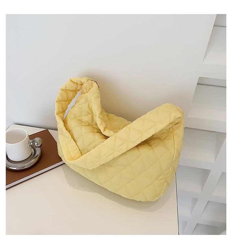 Bolso de hombro de poliéster bordado rombo retro al por mayor