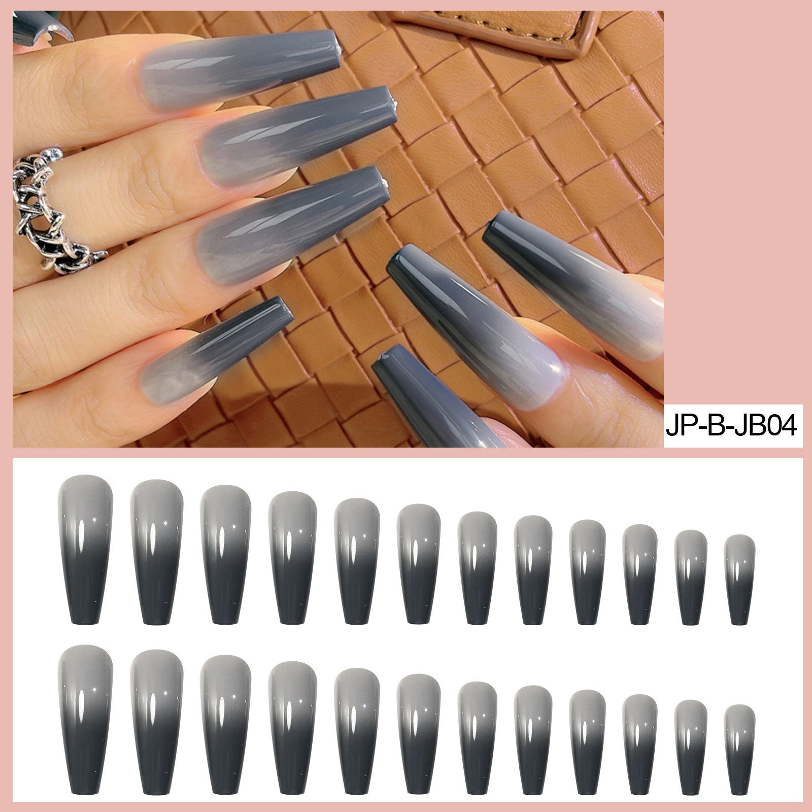 Wholesale Black Gradient Nail Patch