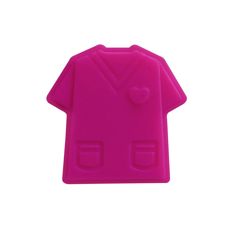 Al por mayor10pcs/paquete 26 × 26 mm cuentas de silicona uniforme de enfermería masculina