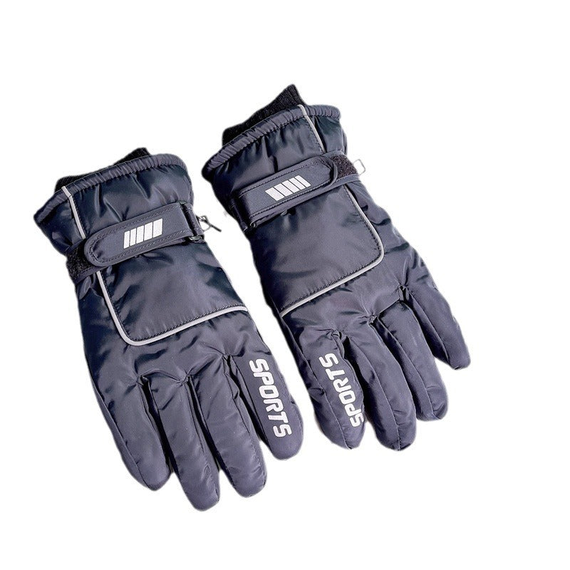 Wholesale Waterproof Plush Thickened Ski Gloves