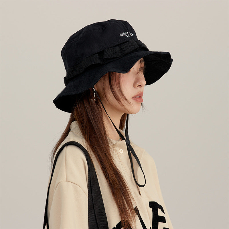 Wholesale Acrylic Thin Breathable Wide Brim Bucket Hat