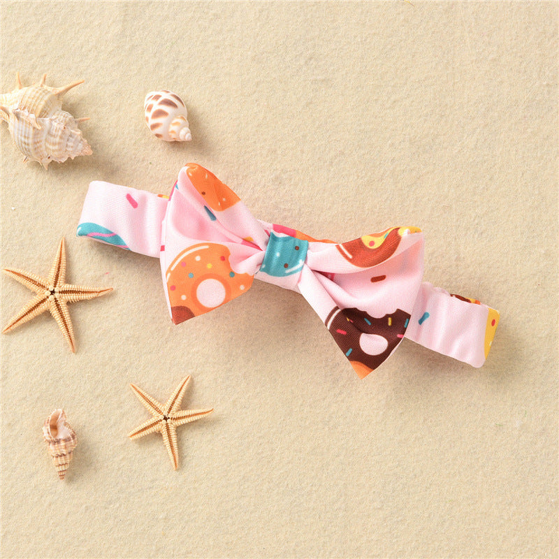 Wholesale Cartoon Crab Girl One Piece Polyester Swimwear