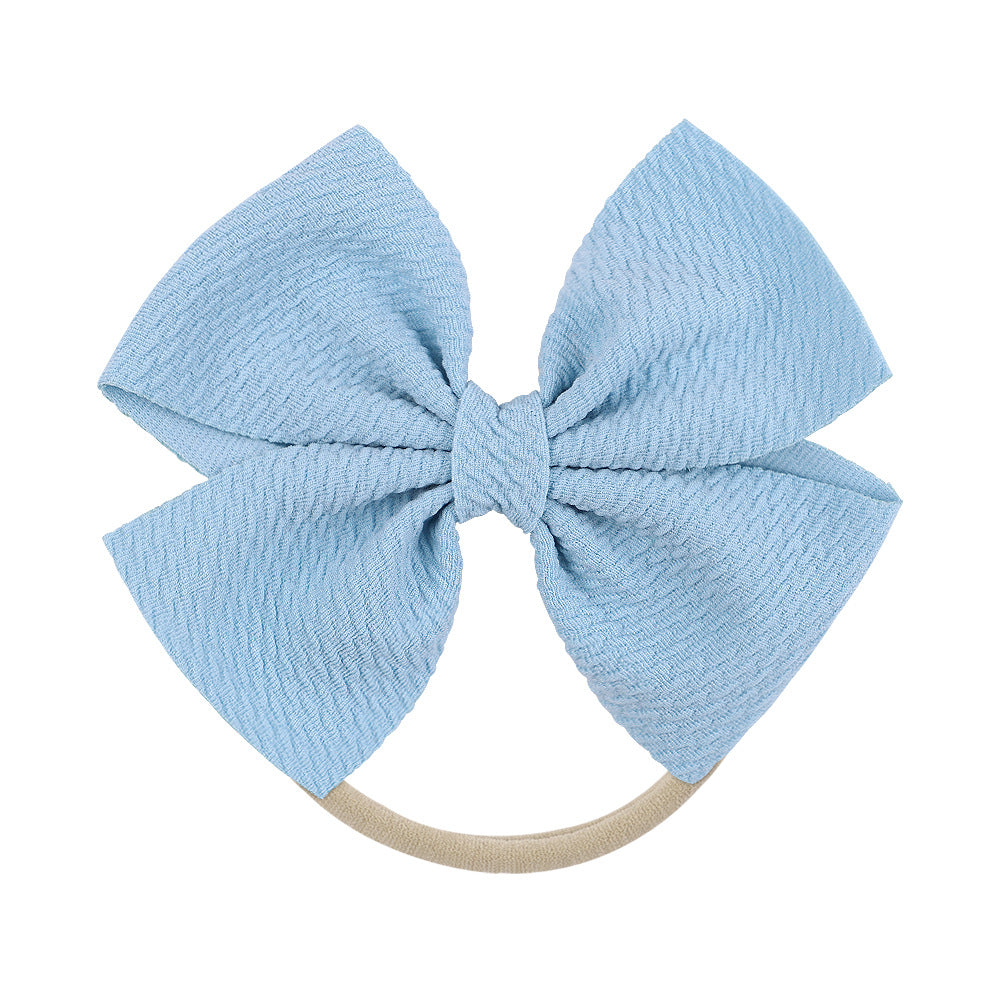 Wholesale Kids Bow Fabric Hair Scrunchies Baby Supplies