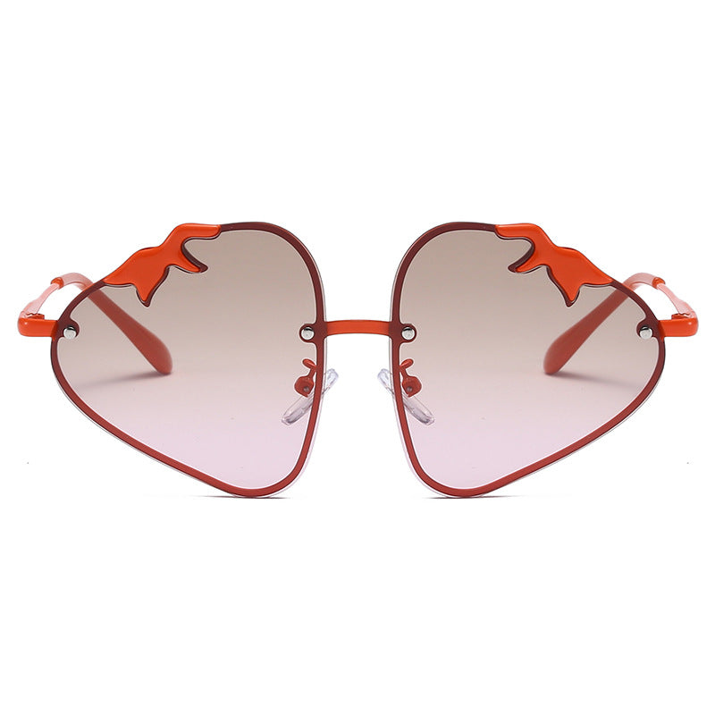 Wholesale Resin Cartoon Strawberry Sunglasses