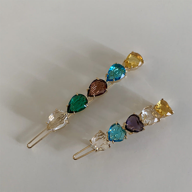 Wholesale Simple Temperament Rhinestone Hair Clip12PCS