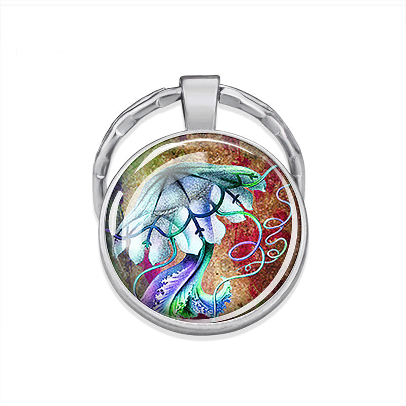 Wholesale Metal Sea Turtle Starfish Conch Keychain