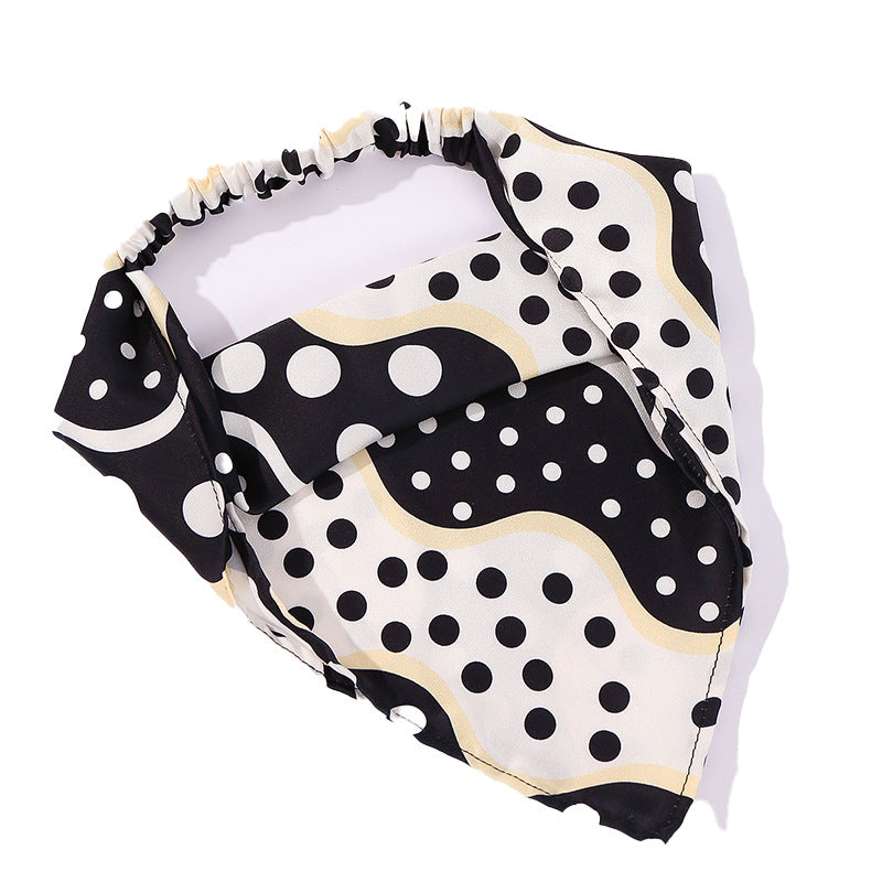 Wholesale Black & White Cow Cloth Headband