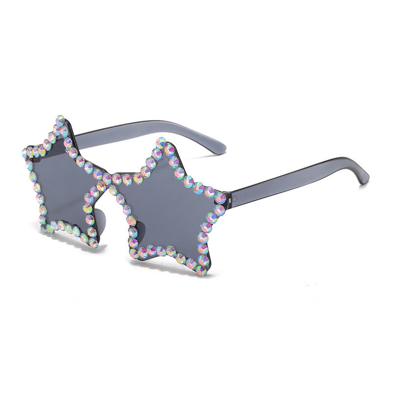 Wholesale Pentagram PC Sunglasses with Drill