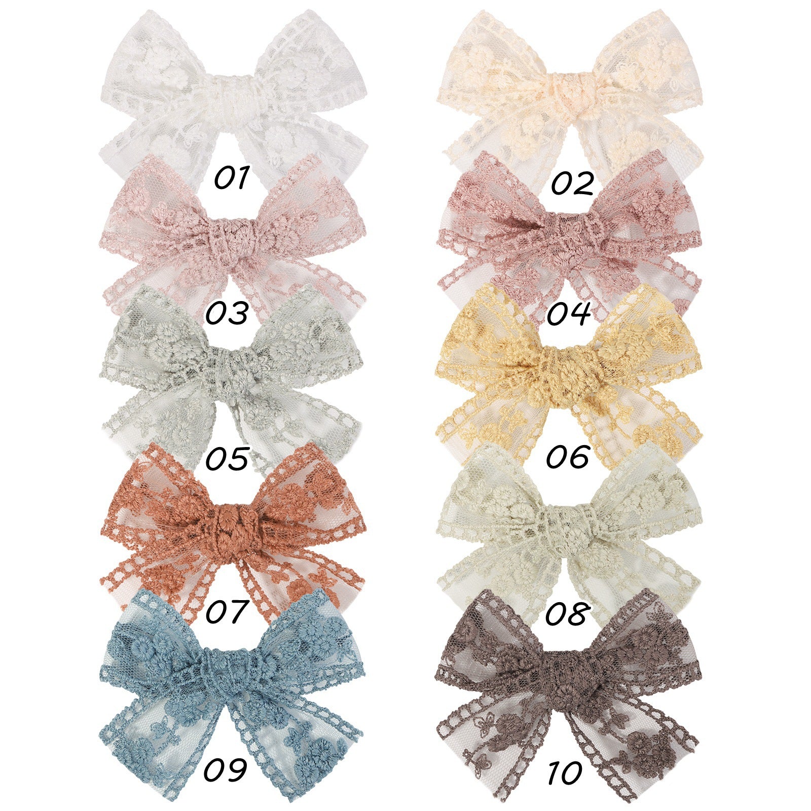 Wholesale Bows Lace Hair Clips