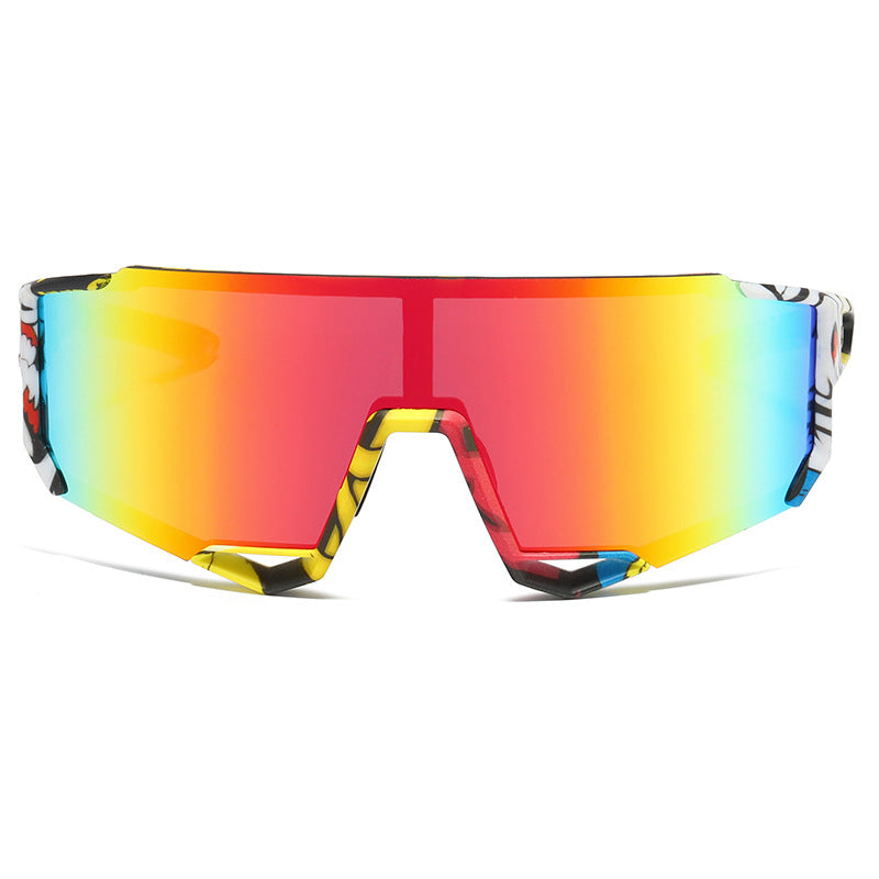 Wholesale Real Film Colorful Integrated PC Lens Sunglasses