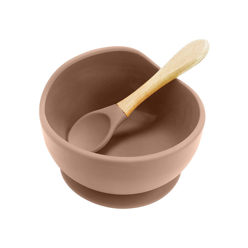 Wholesale Baby Bowl Spoon Set Baby Supplies Silicone