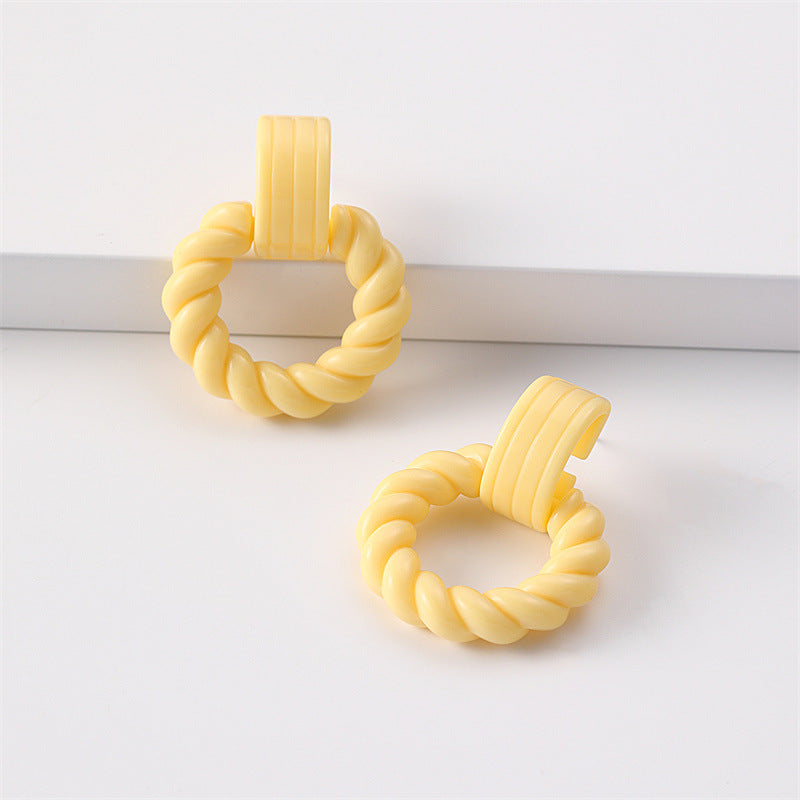 Wholesale Jewelry Spray Painted Candy Acrylic Earrings