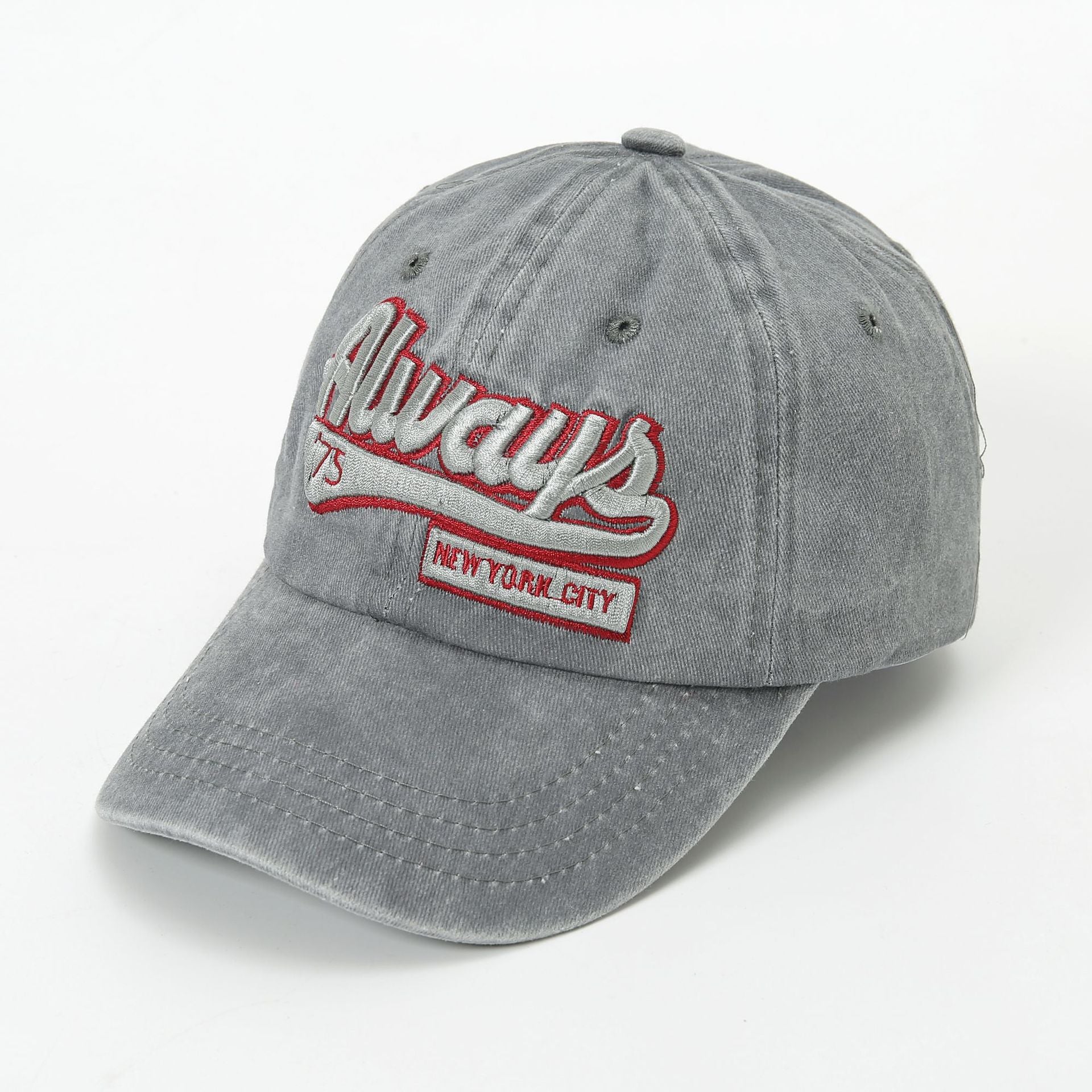 Wholesale Cotton Polyester Denim Letter Embroidery Cap