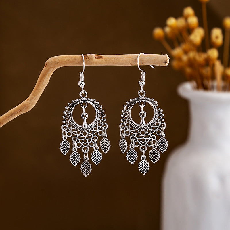 Wholesale Vintage Ethnic Style Metal Tassel Alloy Earrings