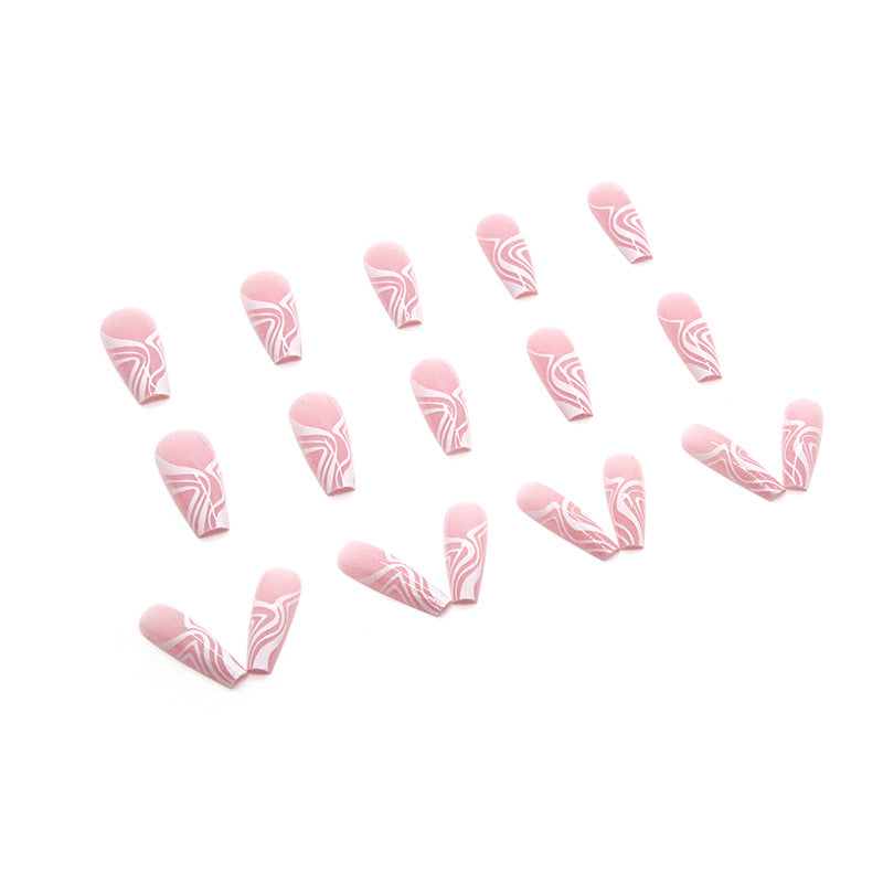 Wholesale Resin Long Wavy Ballerina Nail Art