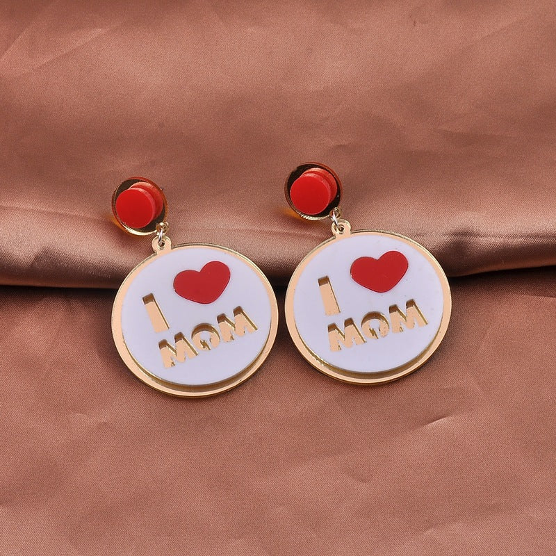 Wholesale Mother's Day Resin Earrings